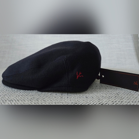 NWT ISAIA NAPOLI Dark Blue and Red Cashmere Hat Made In Italy Size:58